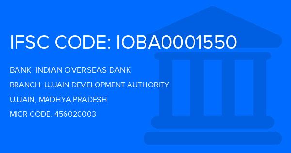 Indian Overseas Bank (IOB) Ujjain Development Authority Branch IFSC Code