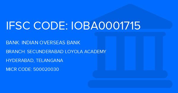 Indian Overseas Bank (IOB) Secunderabad Loyola Academy Branch IFSC Code
