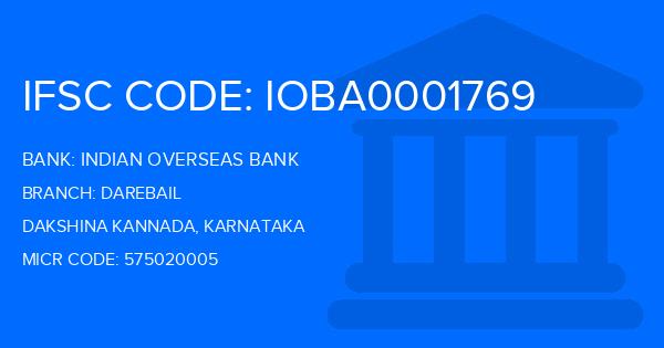 Indian Overseas Bank (IOB) Darebail Branch IFSC Code