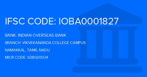 Indian Overseas Bank (IOB) Vikvekananda College Campus Branch IFSC Code