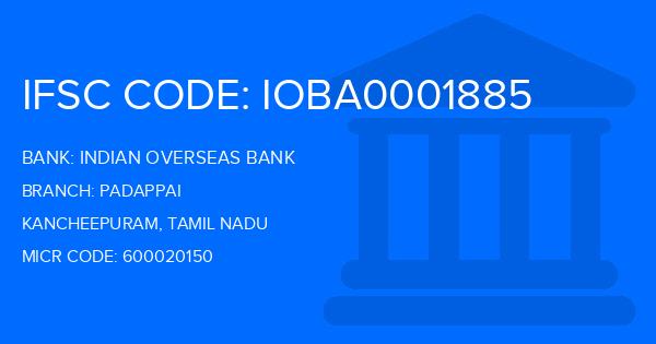 Indian Overseas Bank (IOB) Padappai Branch IFSC Code