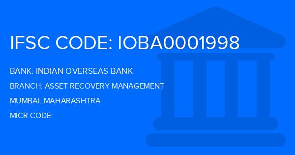 Indian Overseas Bank (IOB) Asset Recovery Management Branch IFSC Code