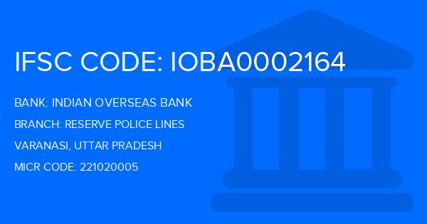 Indian Overseas Bank (IOB) Reserve Police Lines Branch IFSC Code