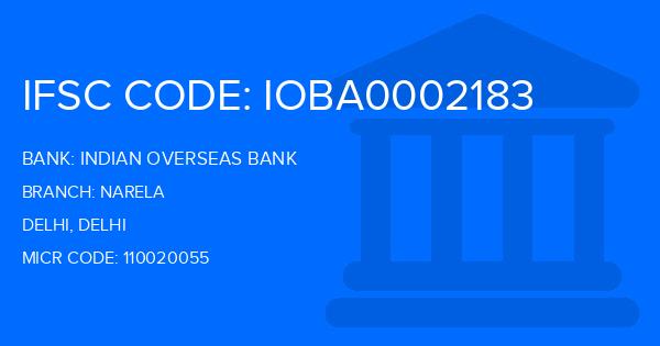 Indian Overseas Bank (IOB) Narela Branch IFSC Code