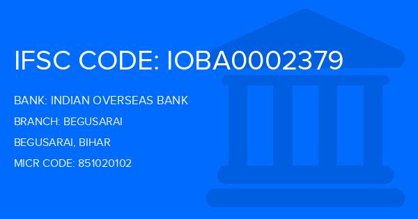 Indian Overseas Bank (IOB) Begusarai Branch IFSC Code