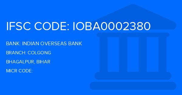 Indian Overseas Bank (IOB) Colgong Branch IFSC Code