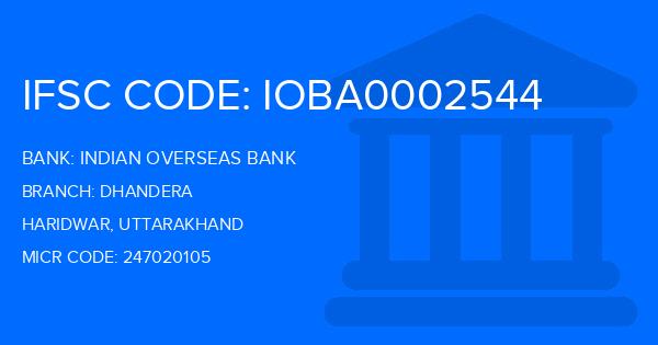 Indian Overseas Bank (IOB) Dhandera Branch IFSC Code