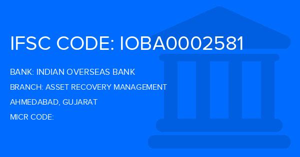 Indian Overseas Bank (IOB) Asset Recovery Management Branch IFSC Code
