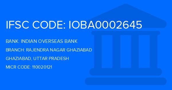Indian Overseas Bank (IOB) Rajendra Nagar Ghaziabad Branch IFSC Code