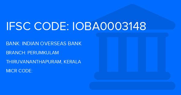 Indian Overseas Bank (IOB) Perumkulam Branch IFSC Code