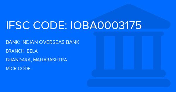 Indian Overseas Bank (IOB) Bela Branch IFSC Code