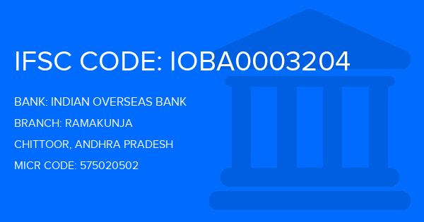 Indian Overseas Bank (IOB) Ramakunja Branch IFSC Code