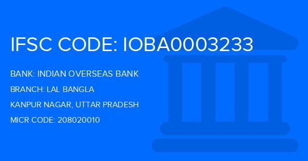 Indian Overseas Bank (IOB) Lal Bangla Branch IFSC Code