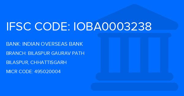 Indian Overseas Bank (IOB) Bilaspur Gaurav Path Branch IFSC Code