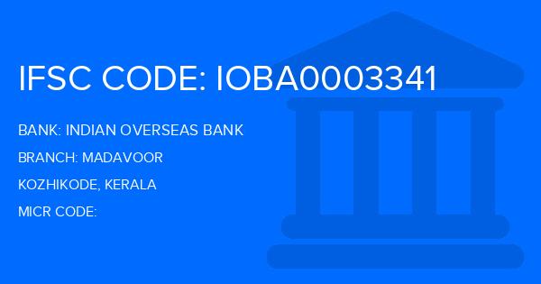 Indian Overseas Bank (IOB) Madavoor Branch IFSC Code