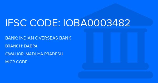 Indian Overseas Bank (IOB) Dabra Branch IFSC Code