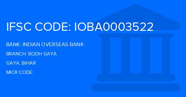 Indian Overseas Bank (IOB) Bodh Gaya Branch IFSC Code
