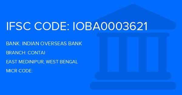 Indian Overseas Bank (IOB) Contai Branch IFSC Code