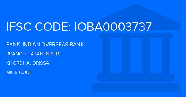 Indian Overseas Bank (IOB) Jatani Niser Branch IFSC Code