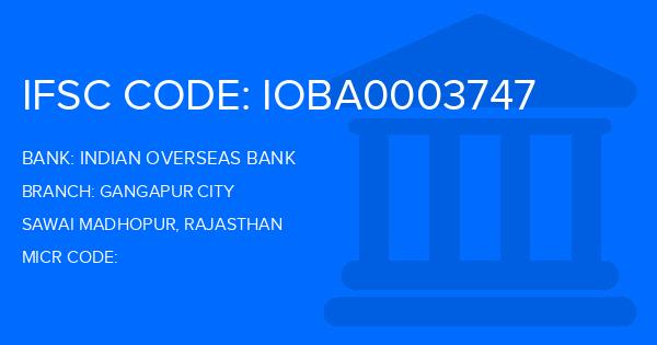 Indian Overseas Bank (IOB) Gangapur City Branch IFSC Code
