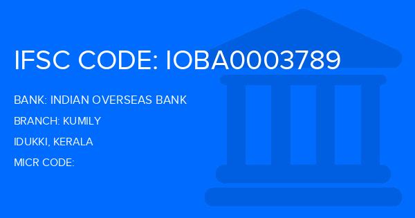 Indian Overseas Bank (IOB) Kumily Branch IFSC Code