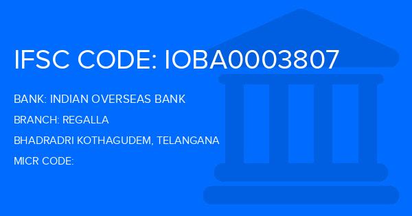 Indian Overseas Bank (IOB) Regalla Branch IFSC Code