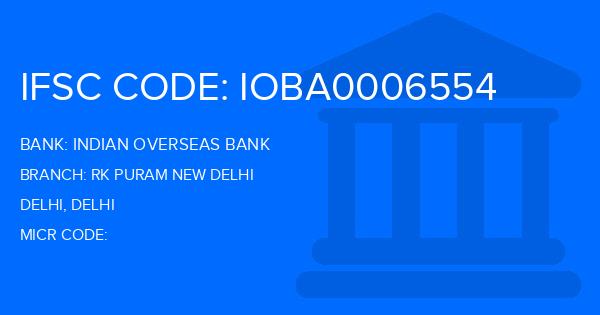 Indian Overseas Bank (IOB) Rk Puram New Delhi Branch IFSC Code