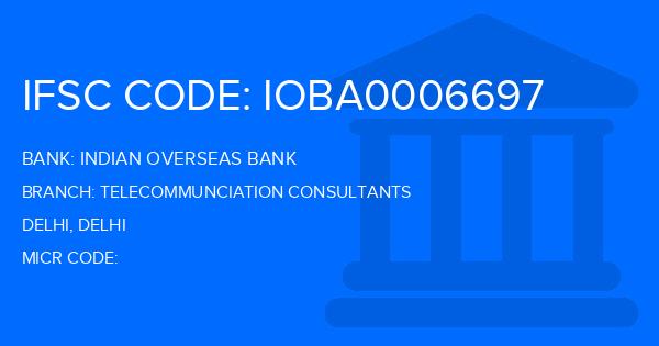 Indian Overseas Bank (IOB) Telecommunciation Consultants Branch IFSC Code