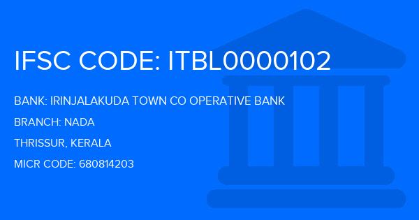 Irinjalakuda Town Co Operative Bank (ITU) Nada Branch IFSC Code