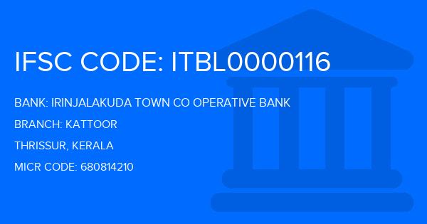 Irinjalakuda Town Co Operative Bank (ITU) Kattoor Branch IFSC Code