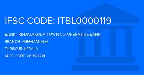 Irinjalakuda Town Co Operative Bank (ITU) Annamanada Branch IFSC Code