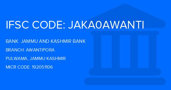 Jammu And Kashmir Bank Awantipora Branch IFSC Code