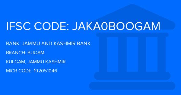 Jammu And Kashmir Bank Bugam Branch IFSC Code
