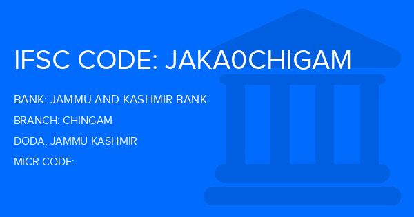 Jammu And Kashmir Bank Chingam Branch IFSC Code