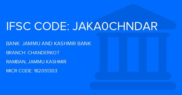 Jammu And Kashmir Bank Chanderkot Branch IFSC Code