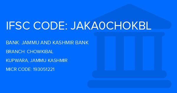 Jammu And Kashmir Bank Chowkibal Branch IFSC Code