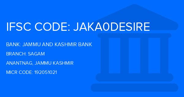 Jammu And Kashmir Bank Sagam Branch IFSC Code
