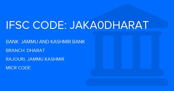 Jammu And Kashmir Bank Dharat Branch IFSC Code