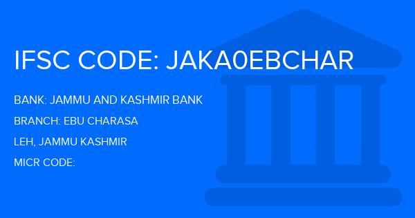 Jammu And Kashmir Bank Ebu Charasa Branch IFSC Code