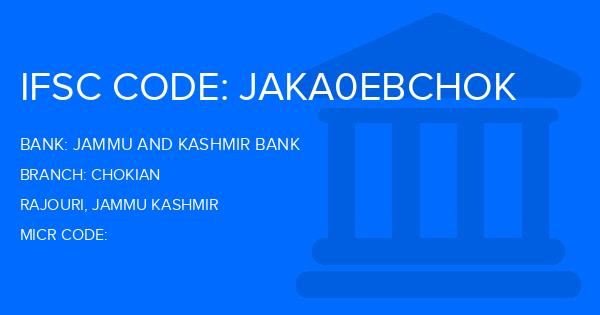 Jammu And Kashmir Bank Chokian Branch IFSC Code