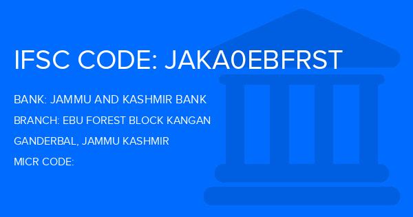 Jammu And Kashmir Bank Ebu Forest Block Kangan Branch IFSC Code