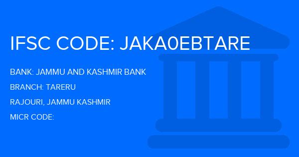 Jammu And Kashmir Bank Tareru Branch IFSC Code