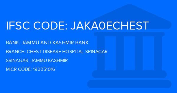 Jammu And Kashmir Bank Chest Disease Hospital Srinagar Branch IFSC Code
