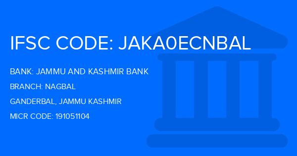 Jammu And Kashmir Bank Nagbal Branch IFSC Code