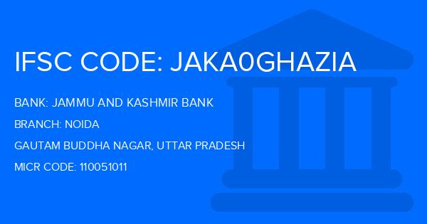 Jammu And Kashmir Bank Noida Branch IFSC Code