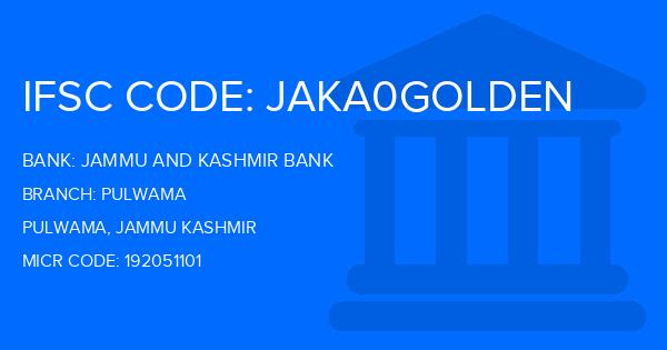 Jammu And Kashmir Bank Pulwama Branch IFSC Code