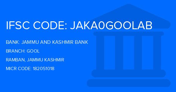 Jammu And Kashmir Bank Gool Branch IFSC Code