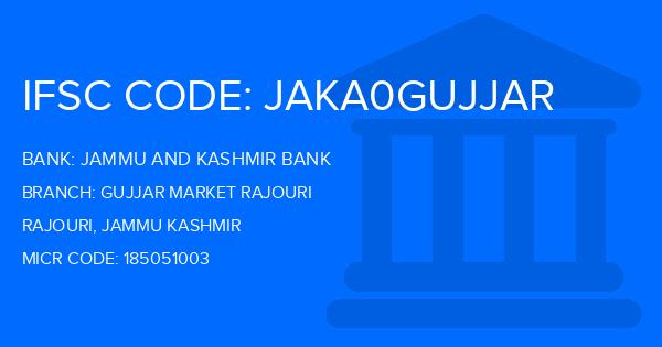 Jammu And Kashmir Bank Gujjar Market Rajouri Branch IFSC Code