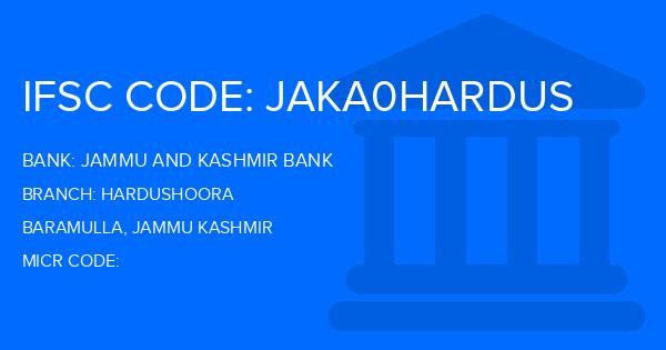 Jammu And Kashmir Bank Hardushoora Branch IFSC Code