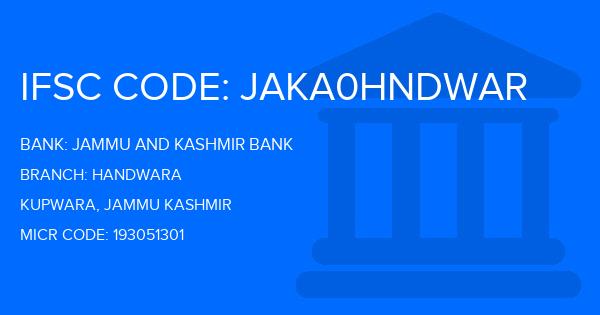 Jammu And Kashmir Bank Handwara Branch IFSC Code